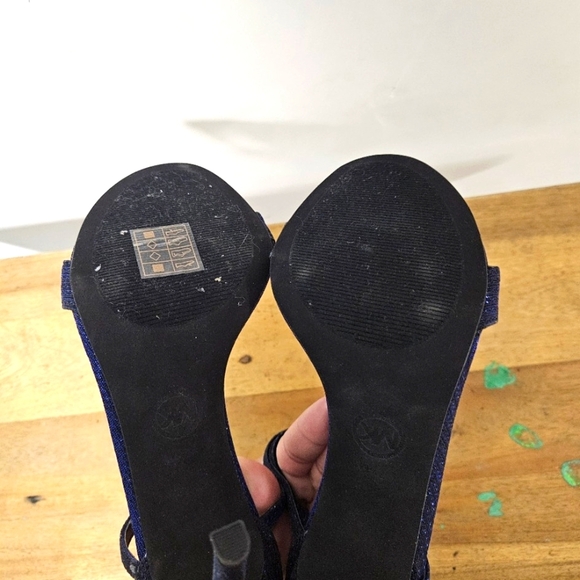 Michael Kors Antonia Sandal Glitter Lurex Size 7.5 - Picture 16 of 16